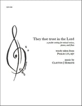 They that trust in the Lord SAB choral sheet music cover